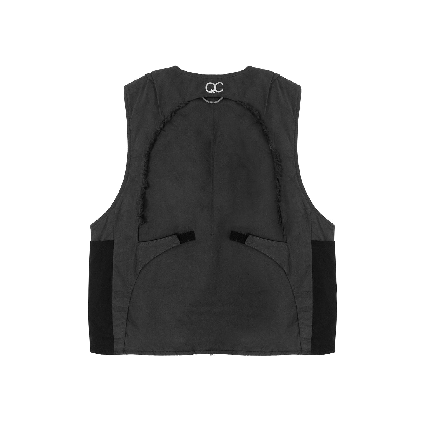 SSUNA DARK GREY PUFFER VEST