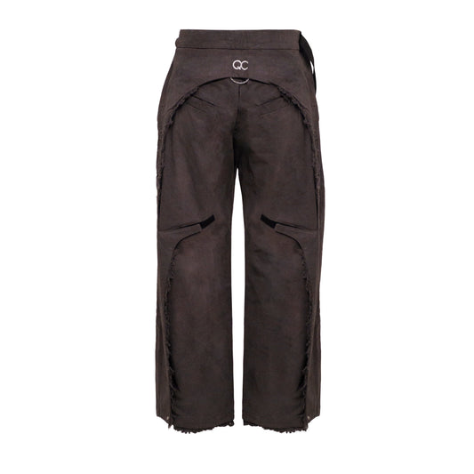 SSUNA STONE WASHED TROUSERS