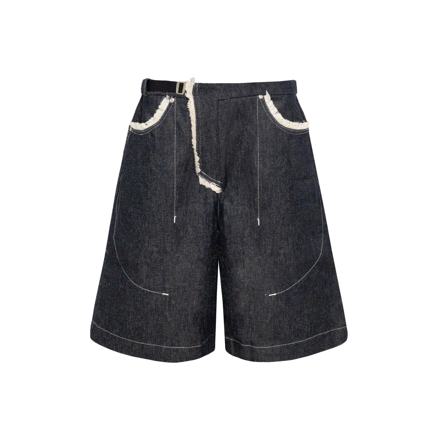 BERMUDA ASIMO WIDE JEANS - INDIGO