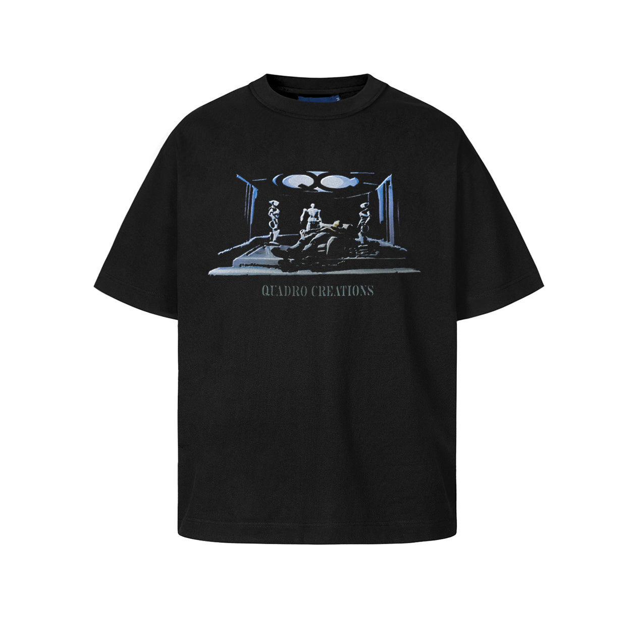 CAMISETA QC ALIEN EXP BOXY PRETO