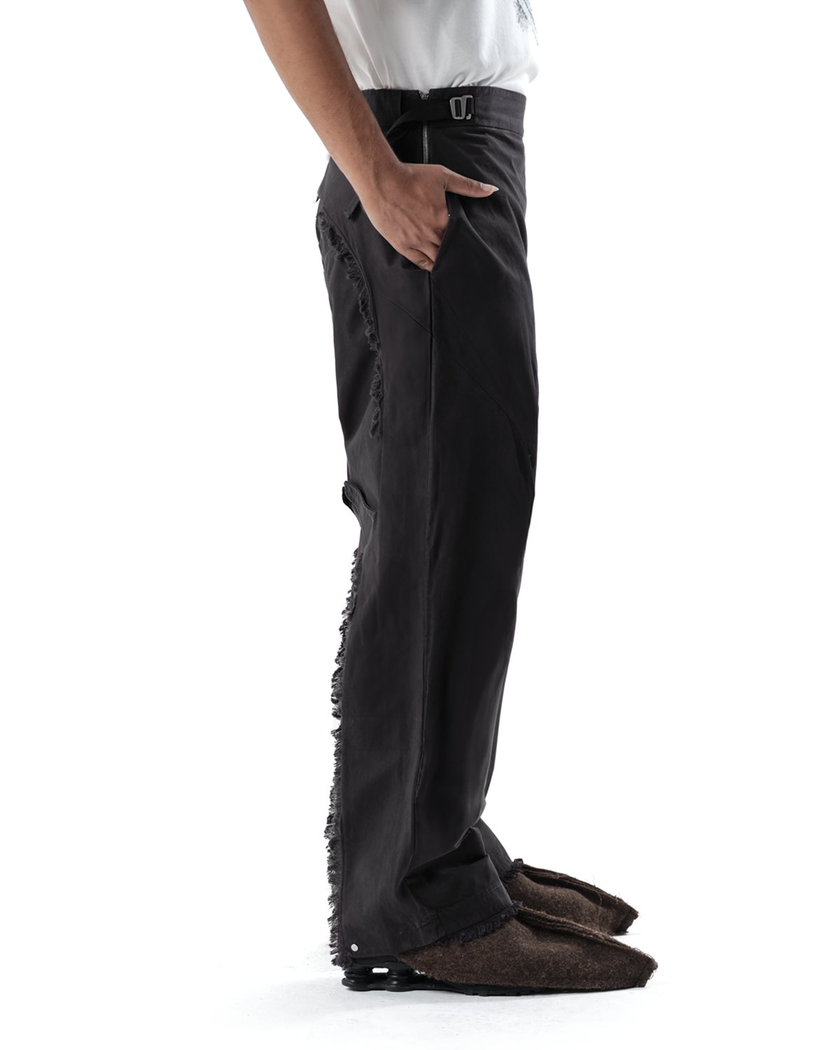 SSUNA DARK GREY TROUSERS