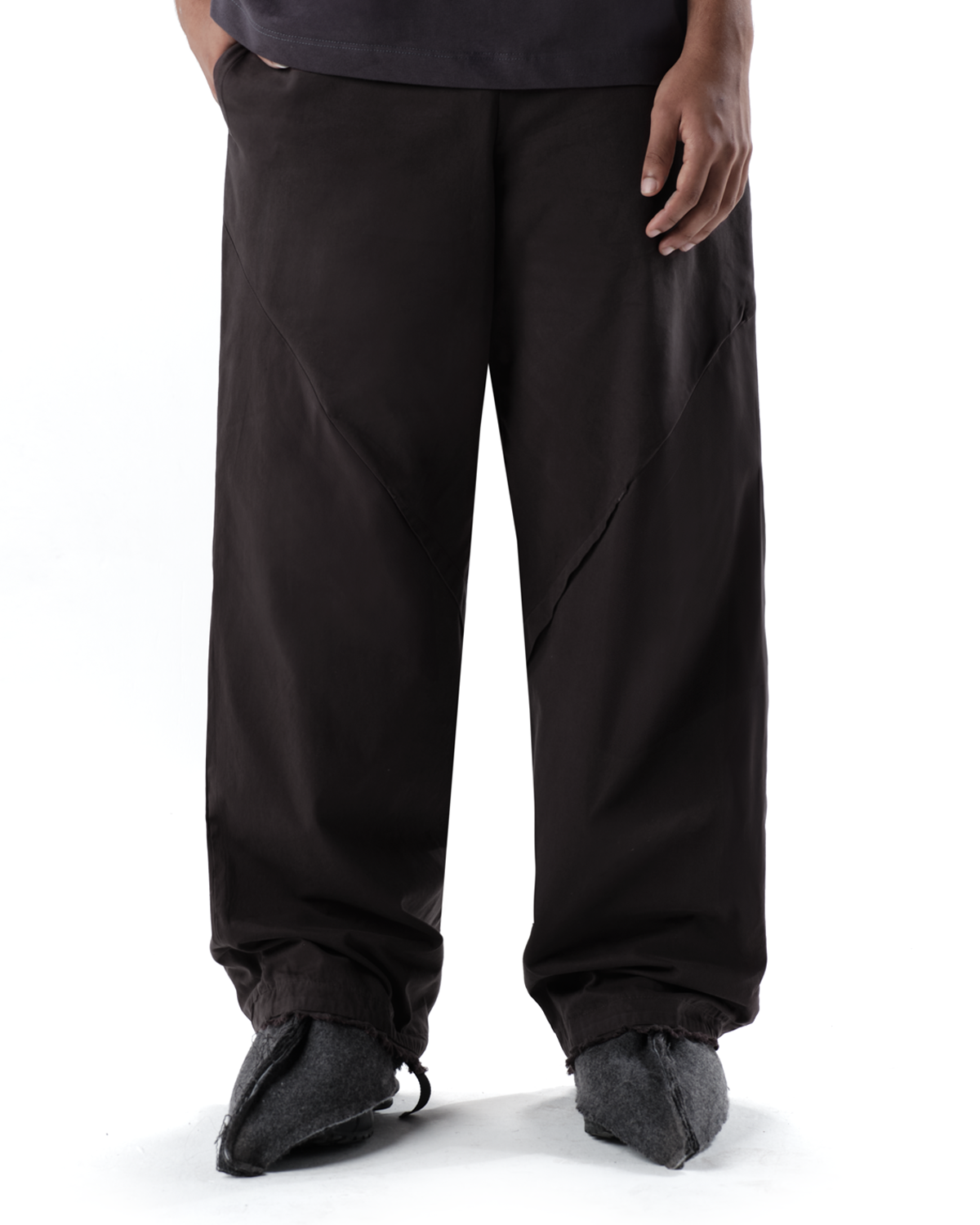 SSUNA STONE WASHED TROUSERS